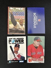 Four Boston Red Sox Baseball Pocket Schedules 2026, 2006, 2004, 2001