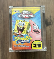Acrylic Display Case Magnetic FITS 2025 Topps Chrome SPONGEBOB Blaster Box
