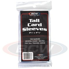 Lot of 1000 BCW Tall / Widevision / Gameday Trading Card Soft Poly Sleeves