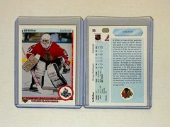 1990-91 Upper Deck Star Rookie Ed Belfour #55 RC HOF CHICAGO BLACKHAWK MNT+ Qty!