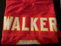 KC Chiefs Kenneth Walker III Signed Custom Red Jersey Beckett COA
