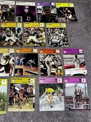 550 1970’s Sportscaster Cards No Dupes Stars Football Baseball Racing Golf VgEx
