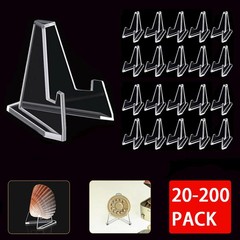 20-200 Packs Trading Card Display Stand Acrylic Coin Picture Sports Cards Holder