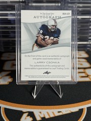 2025 Leaf In The Game Used Sports Larry Csonka Auto- memorabilia 4/6 #IGA-LC1