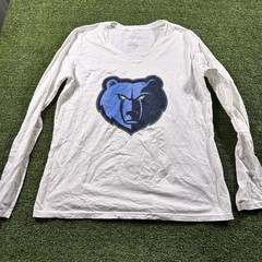 MEMPHIS GRIZZLIES NBA FANATICS PRIMARY LONG SLEEVE V-NECK SHIRT WOMENS L NWOT