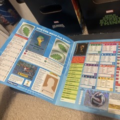 2014 Panini FIFA World Cup Brasil Soccer Stickers Album 65-75 % completed