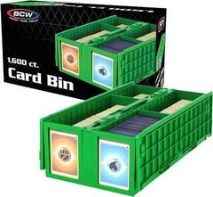 BCW 1600 ct 2 Row Collectible Card Bin Green
