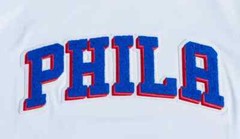 Pro Standard – NBA Philadelphia 76ers Classic Chenille Men’s Tee – White