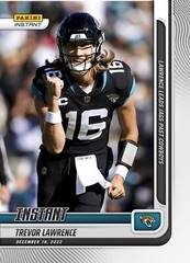 2022 PANINI INSTANT NFL #153 TREVOR LAWRENCE LEADS JAGS PAST COWBOYS