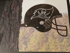 New Tampa Bay Buccaneers Metal Tree Spike 7.25” X 10.5”, Florida Football Helmet