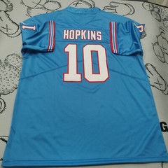 DeAndre Hopkins #10 Titans Throwback Vapor Light Blue Sewn Stitched Jersey.