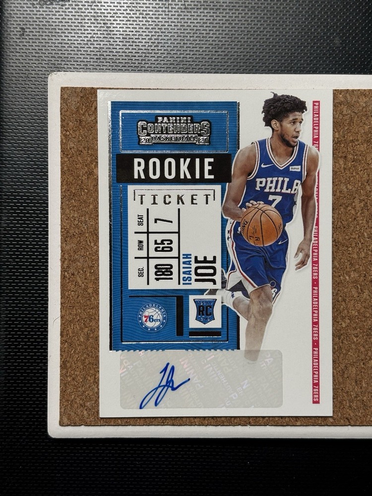 Panini 2020-21 Contenders Isaiah Joe 76ers Rookie Ticket Auto RC #158
