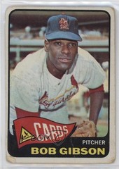 1965 Topps Bob Gibson #320 HOF 0v9