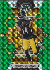 2023 Panini Mosaic George Pickens Pittsburgh Steelers Green Prizm