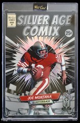 2026 Joe Montana 49ers (1/1) Silver Age Comix Alumination Wild Card Jumbo 4″x 6″