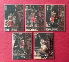 Free Ship – 1995 Upper Deck Michael Jordan Collectors Choice Insert Set M1 – M5