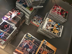 Bin full of NBA And NFL insirts and base Cards. Need them gone Soon As Possible