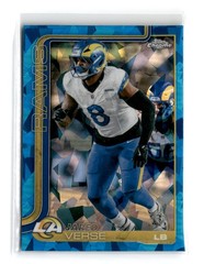 Jared Verse 2025 Topps Chrome Sapphire Edition #173 Los Angeles Rams