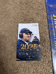 WVU Mountaineers Football Magnetic Fridge Schedule And Poster Schedule 2025-2026