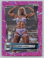 2025 Topps Chrome WWE #25 Jade Cargill Pink Shimmer Refractor
