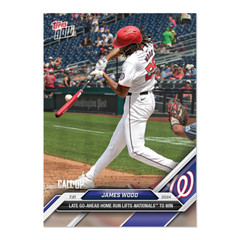 2024 Topps Now 449 James Wood Late HR Lifts Team to Win -Free Shipping!
