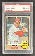 1968 Topps Roger Maris #330 – PSA 8 NM-MT
