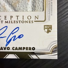 Gustavo Campero 2025 Topps Inception First Milestone Auto Relic /99 RC AU SN SP
