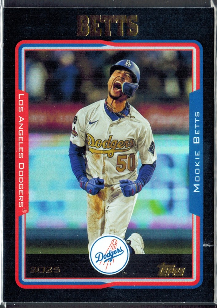 2025 Topps Archives ~ Mookie Betts Black Foil 279 *Free Same Day Ship **BOGO