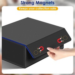 Trading Card Storage Box for 1800+, Leather Storage Box with Strong Closure HOT