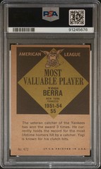 1961 Topps Yogi Berra #472 MVP PSA 5