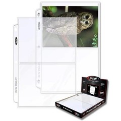 3 pks of 100 (300) BCW 5″ x 7″ Photograph/Card 2-Pocket TopLoad Pro Binder Pgs