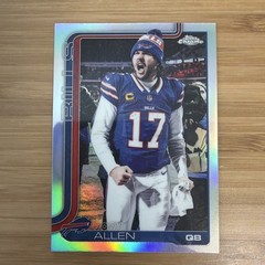 JOSH ALLEN 2025 Topps Chrome Image Variation Refractor Buffalo Bills SSP #34