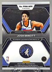 Josh Minott 2023-24 Panini Prizm Penmanship Auto Timberwolves #PNM-MIN