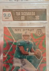 2020 Panini Mosaic – NFL Debut Tua Tagovailoa #262 Green Mosaic Prizm (RC)
