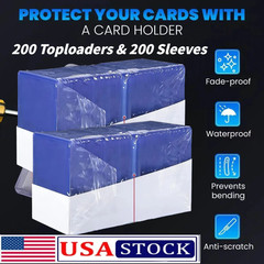 100~200 CT 3×4 Toploaders & Free Sleeves For Standard 35pt Trading Cards Holders