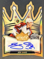 2026 Leaf Metal Joe Sakic 1/1 Scoring Kings DieCut Auto Prismatic Gold Refractor