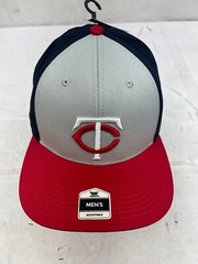 New Minnesota Twins Baseball Cap Men’s Fan Favorite Adjustable Red/Gray/Navy L7