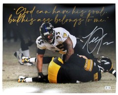 Terrell Suggs Autographed 16×20 Photo Baltimore Ravens Beckett 200741