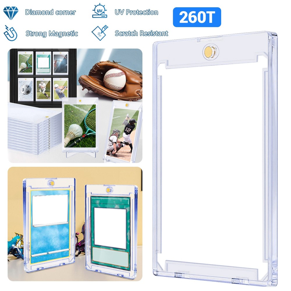 5-50PCS 260PT Magnetic Trading Card Holder for Card Hard Case Protector
