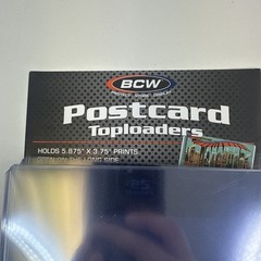 BCW Postcard (5) 5.875” x 3.75” Toploaders + (5) 3 11/16” x 5 3/4” Sleeves