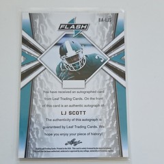 Leaf 2019 Leaf Flash L.J. Scott Autographed Rookie Base Football Card #BA-LJS