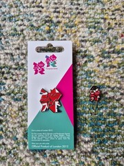 London 2012 Olympics Large and Small Union Jack Collectable Pin Badges