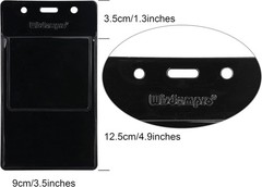 Clear Lanyard-Compatible Pocket Protectors – Protect Shirts and More, 5 Count