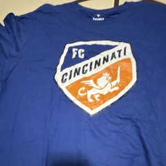 Fanatics FC Cincinnati Valenzuela #22 Soccer T-Shirt Blue Orange White XL