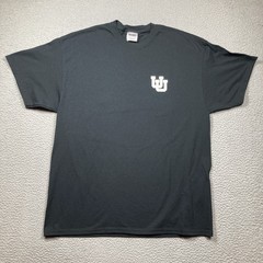 University of Utah Utes T Shirt Mens Shirt XL Black Short Sleeve NCAA #38