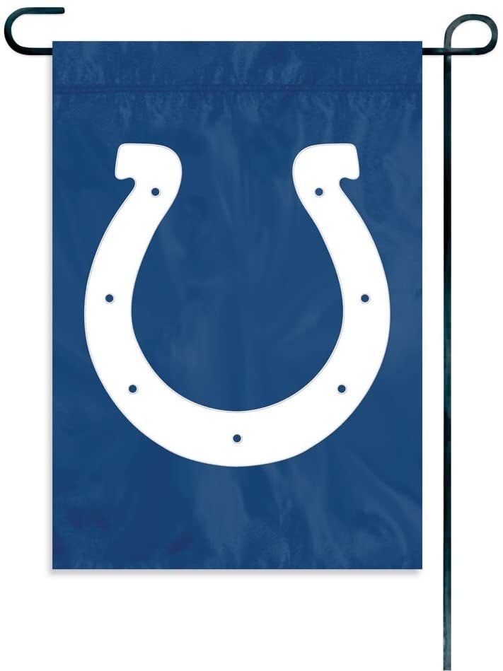 Indianapolis Colts Premium Garden Flag Banner Applique Embroidered 10.5×15 Inch