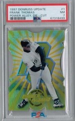 1997 Donruss Update Power Alley 1 Frank Thomas Die-Cut PR 250 PSA 7 3662*