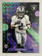 2025 Topps Finest Football ASHTON JEANTY Black Geometric COLOR MATCH RC #20/20