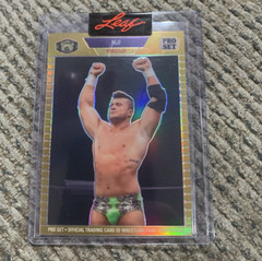 MJF AEW 2023 Leaf Pro Set Metal XRC GOLD Prismatic #d /199 AEW WRESTLING