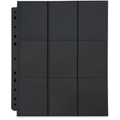 Double-Sided Trading Card Storage Pages, 9-Pocket, 50 Pack